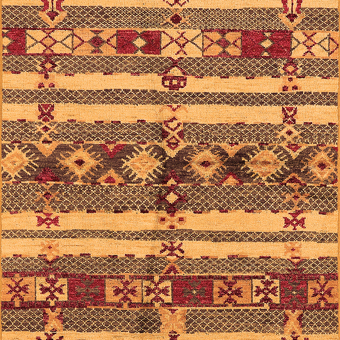 Oriental Orange Industrial Rug, urb1187org