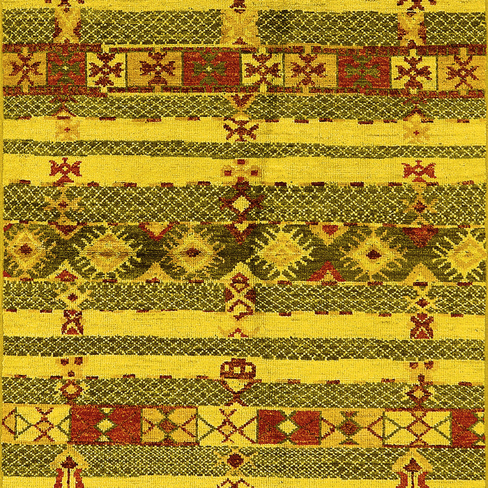 Oriental Yellow Industrial Rug, urb1187yw