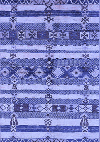 Oriental Blue Industrial Rug, urb1187blu