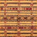 Square Oriental Orange Industrial Rug, urb1187org