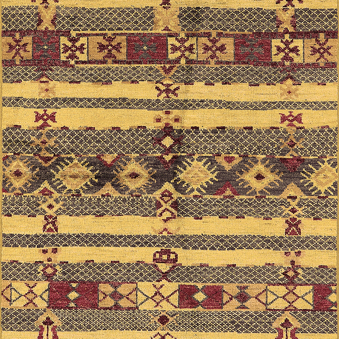 Machine Washable Oriental Brown Industrial Rug, wshurb1187brn