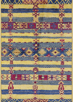 Mid-Century Modern Purple Oriental Rug, urb1187