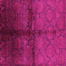 Square Oriental Pink Industrial Rug, urb1188pnk