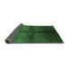 Sideview of Oriental Emerald Green Industrial Rug, urb1188emgrn