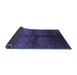 Sideview of Oriental Blue Industrial Rug, urb1188blu