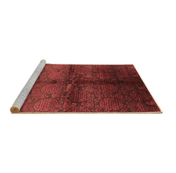 Sideview of Machine Washable Oriental Brown Industrial Rug, wshurb1188brn