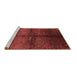 Sideview of Machine Washable Oriental Brown Industrial Rug, wshurb1188brn