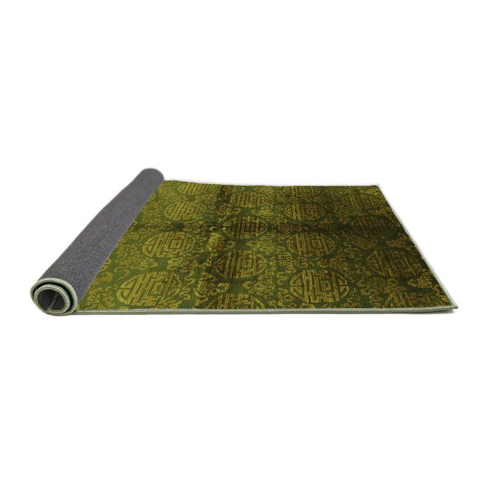 Sideview of Oriental Green Industrial Rug, urb1188grn