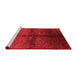 Industrial Red Washable Rugs