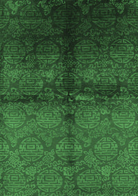 Oriental Emerald Green Industrial Rug, urb1188emgrn