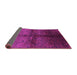 Sideview of Oriental Purple Industrial Rug, urb1188pur