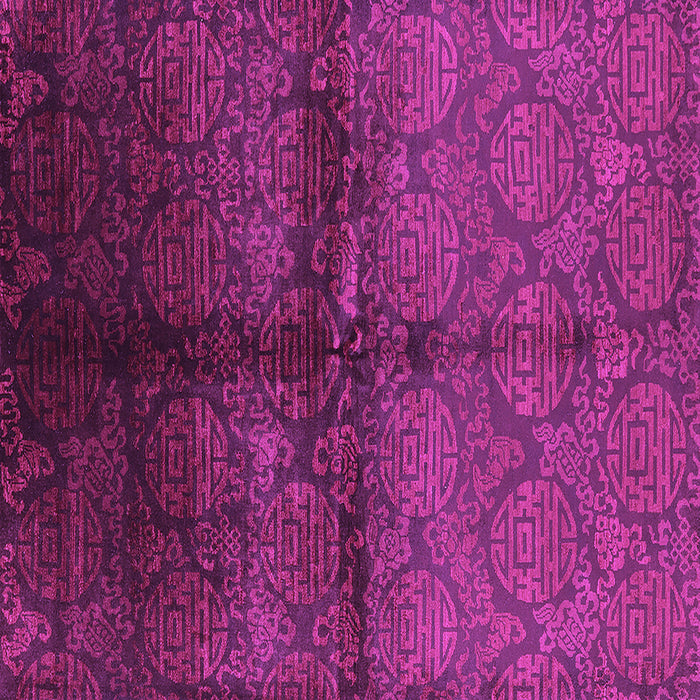 Square Machine Washable Oriental Purple Industrial Area Rugs, wshurb1188pur