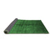 Sideview of Oriental Emerald Green Industrial Rug, urb1189emgrn