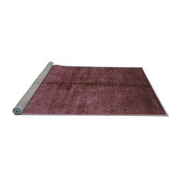 Sideview of Machine Washable Oriental Light Blue Industrial Rug, wshurb1189lblu