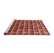 Sideview of Machine Washable Industrial Modern Brown Sand Brown Rug, wshurb1190