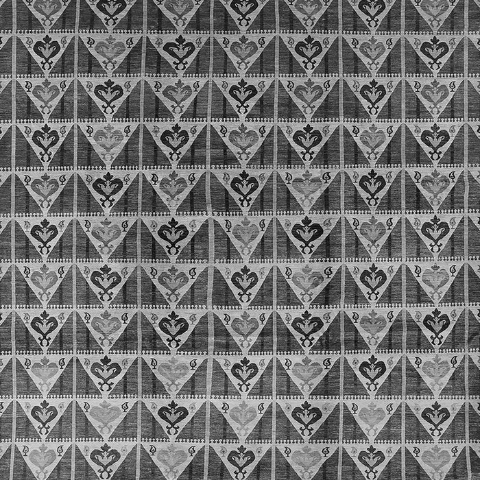 Square Machine Washable Oriental Gray Industrial Rug, wshurb1190gry