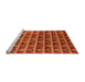 Sideview of Machine Washable Oriental Orange Industrial Area Rugs, wshurb1190org