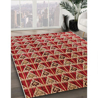 Mid-Century Modern Brown Sand Brown Oriental Rug, urb1190