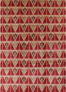 Mid-Century Modern Brown Sand Brown Oriental Rug, urb1190