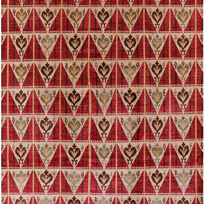 Mid-Century Modern Brown Sand Brown Oriental Rug, urb1190