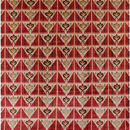 Square Mid-Century Modern Brown Sand Brown Oriental Rug, urb1190