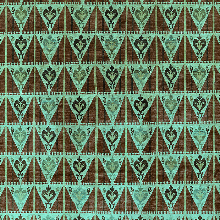 Oriental Turquoise Industrial Rug, urb1190turq