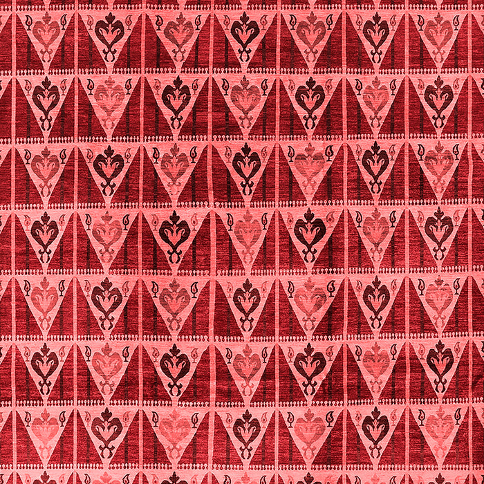 Machine Washable Oriental Red Industrial Rug, wshurb1190red