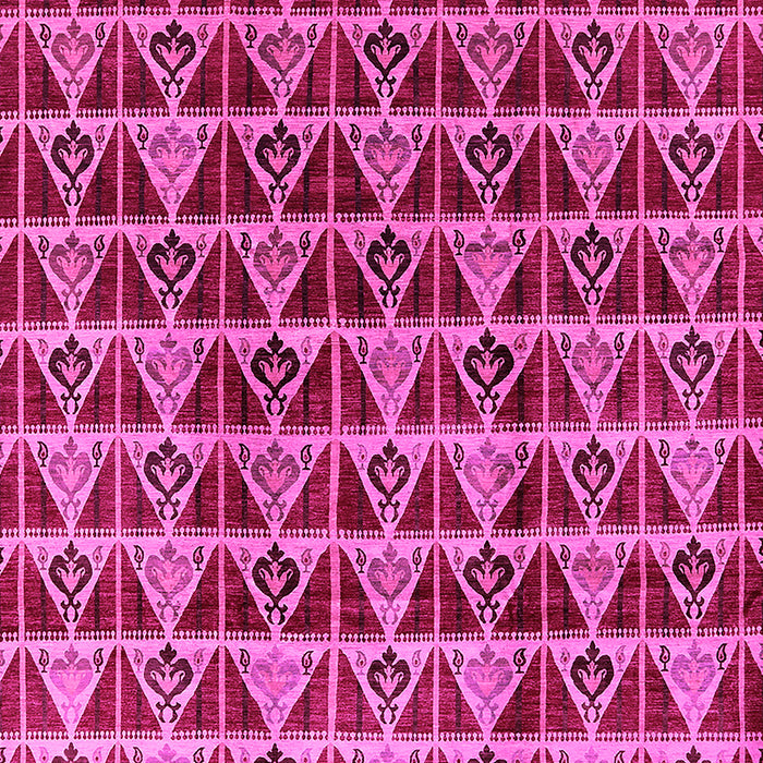 Machine Washable Oriental Pink Industrial Rug, wshurb1190pnk