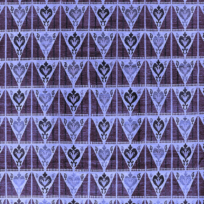 Machine Washable Oriental Blue Industrial Rug, wshurb1190blu