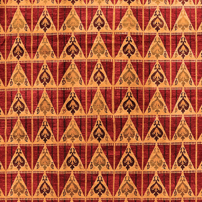 Machine Washable Oriental Orange Industrial Area Rugs, wshurb1190org