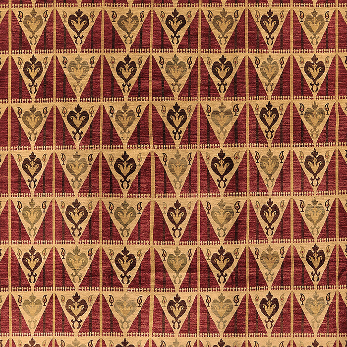 Machine Washable Oriental Brown Industrial Rug, wshurb1190brn