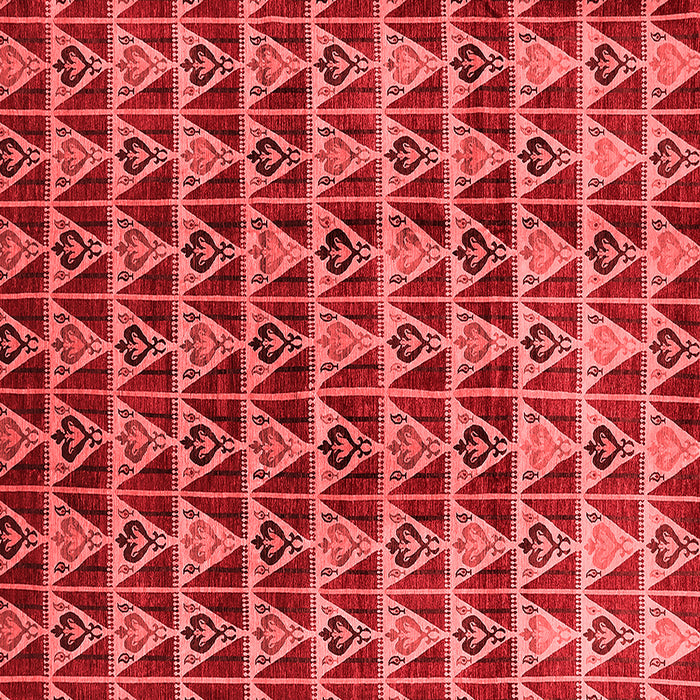 Machine Washable Oriental Red Industrial Rug, wshurb1190red