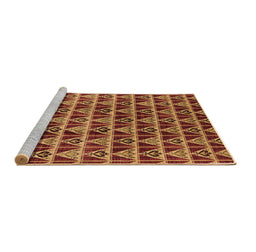 Sideview of Machine Washable Oriental Brown Industrial Rug, wshurb1190brn
