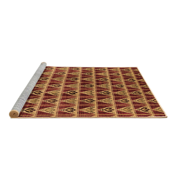 Sideview of Machine Washable Oriental Brown Industrial Rug, wshurb1190brn