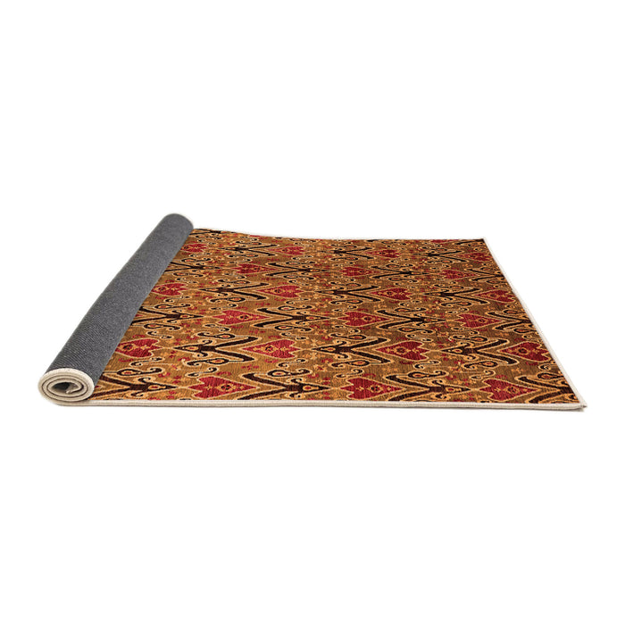Sideview of Oriental Orange Industrial Rug, urb1191org