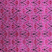 Square Machine Washable Oriental Pink Industrial Rug, wshurb1191pnk