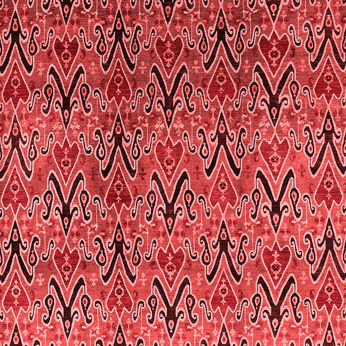 Machine Washable Oriental Red Industrial Rug, wshurb1191red