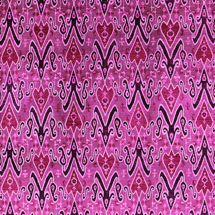 Machine Washable Oriental Pink Industrial Rug, wshurb1191pnk