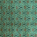 Square Machine Washable Oriental Turquoise Industrial Area Rugs, wshurb1191turq