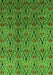 Machine Washable Oriental Green Industrial Area Rugs, wshurb1191grn