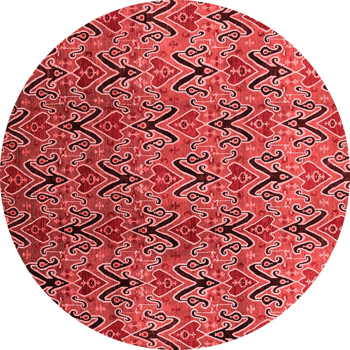 Machine Washable Oriental Red Industrial Rug, wshurb1191red
