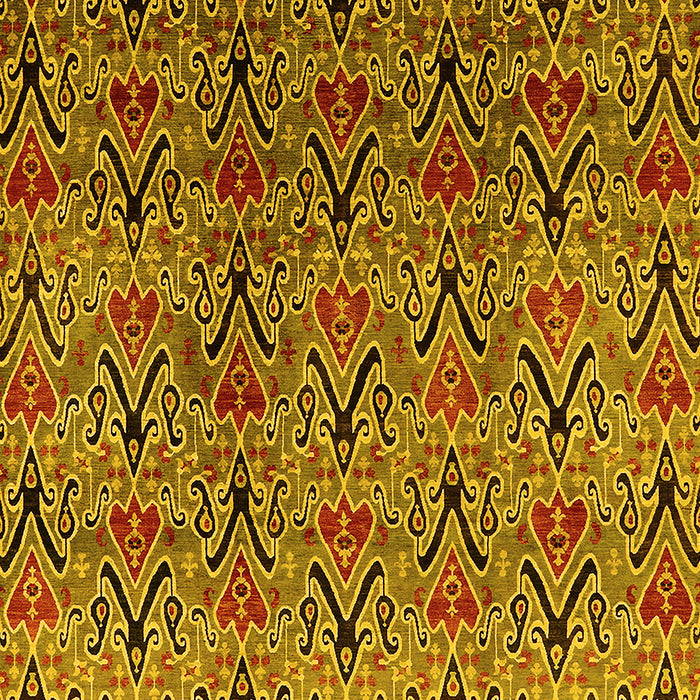 Oriental Yellow Industrial Rug, urb1191yw