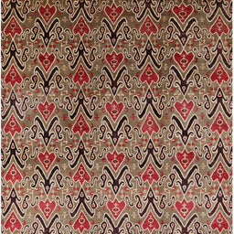 Square Machine Washable Industrial Modern Light Copper Gold Rug, wshurb1191