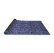 Sideview of Oriental Blue Industrial Rug, urb1191blu