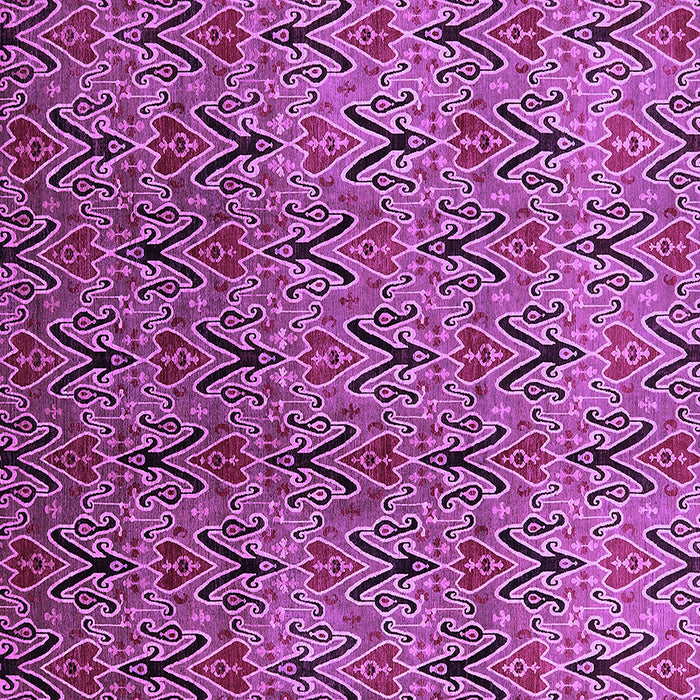 Square Oriental Purple Industrial Rug, urb1191pur