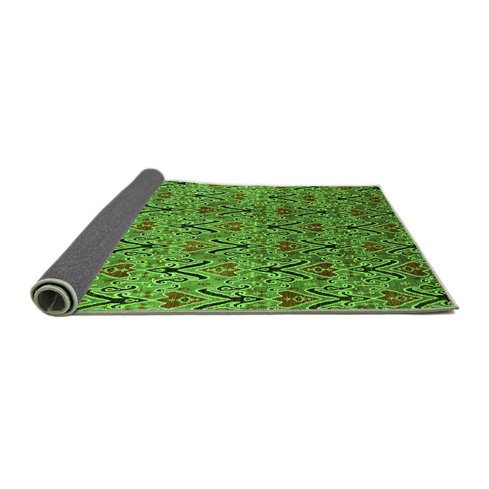 Sideview of Oriental Green Industrial Rug, urb1191grn