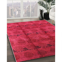 Mid-Century Modern Red Oriental Rug, urb1192