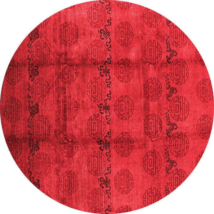 Machine Washable Oriental Red Industrial Rug, wshurb1192red