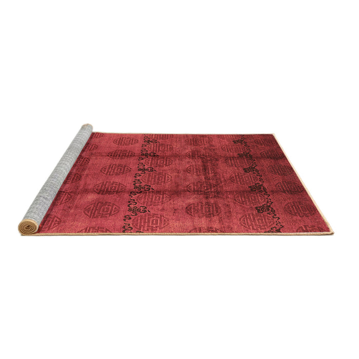 Sideview of Machine Washable Oriental Brown Industrial Rug, wshurb1192brn