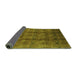 Sideview of Oriental Green Industrial Rug, urb1192grn